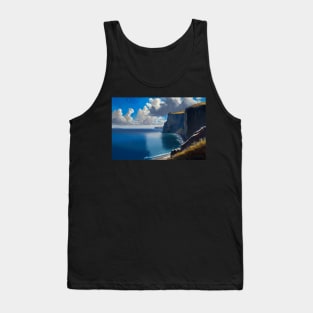 Ocean View Home Decor Greece Cliffs "Aegean Air" Tank Top